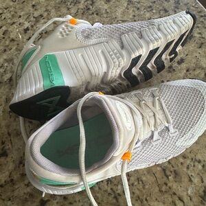Nike Metcon White and Green Sneakers